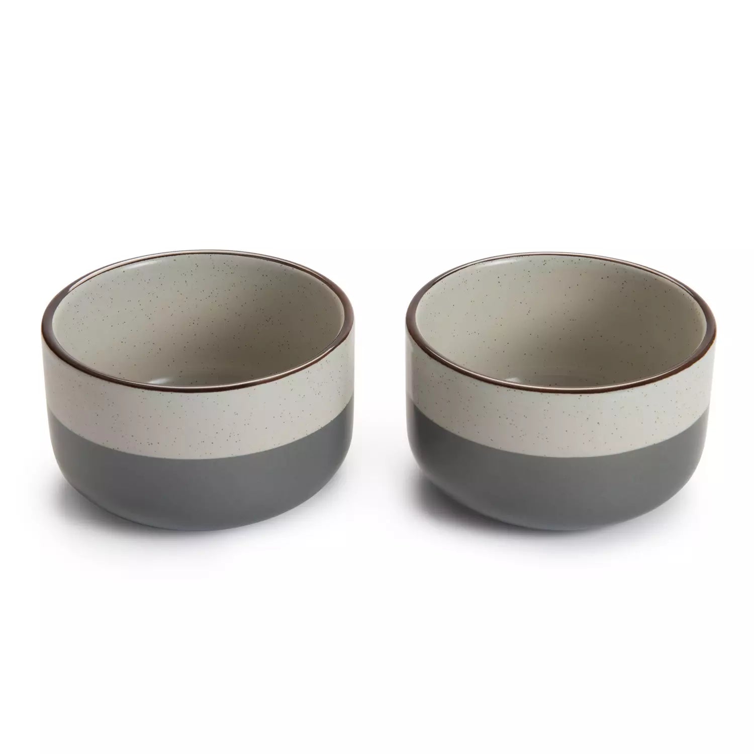 Habitat Speckle Set of 2 Ramekin - Grey