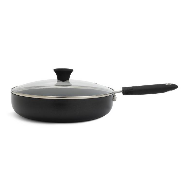 Habitat 28cm Non Stick Aluminium Saute Pan with Lid
