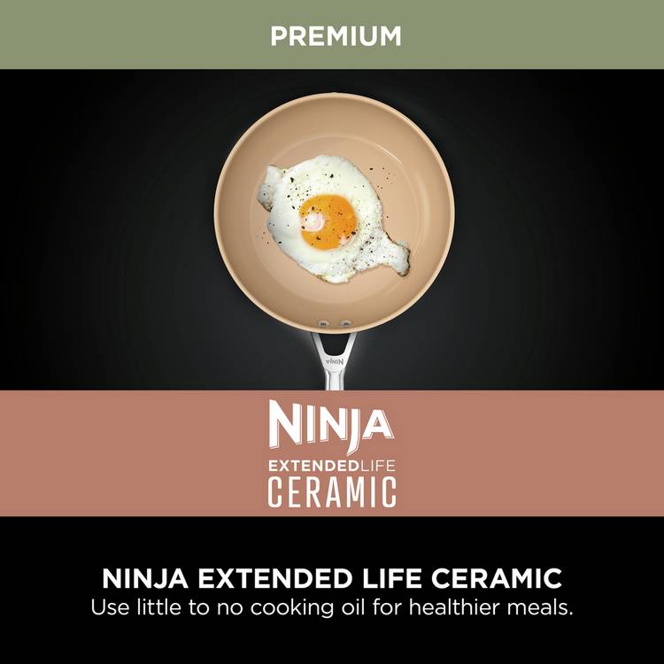 Ninja 28cm Extended Life Ceramic Aluminium Frying Pan