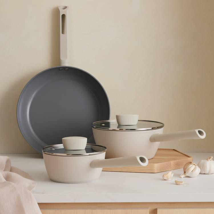 Habitat 3 Piece Ceramic Coated Pan Set