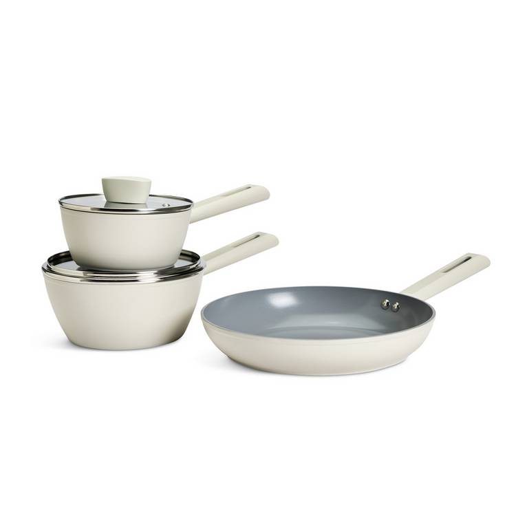 Habitat 3 Piece Ceramic Coated Pan Set