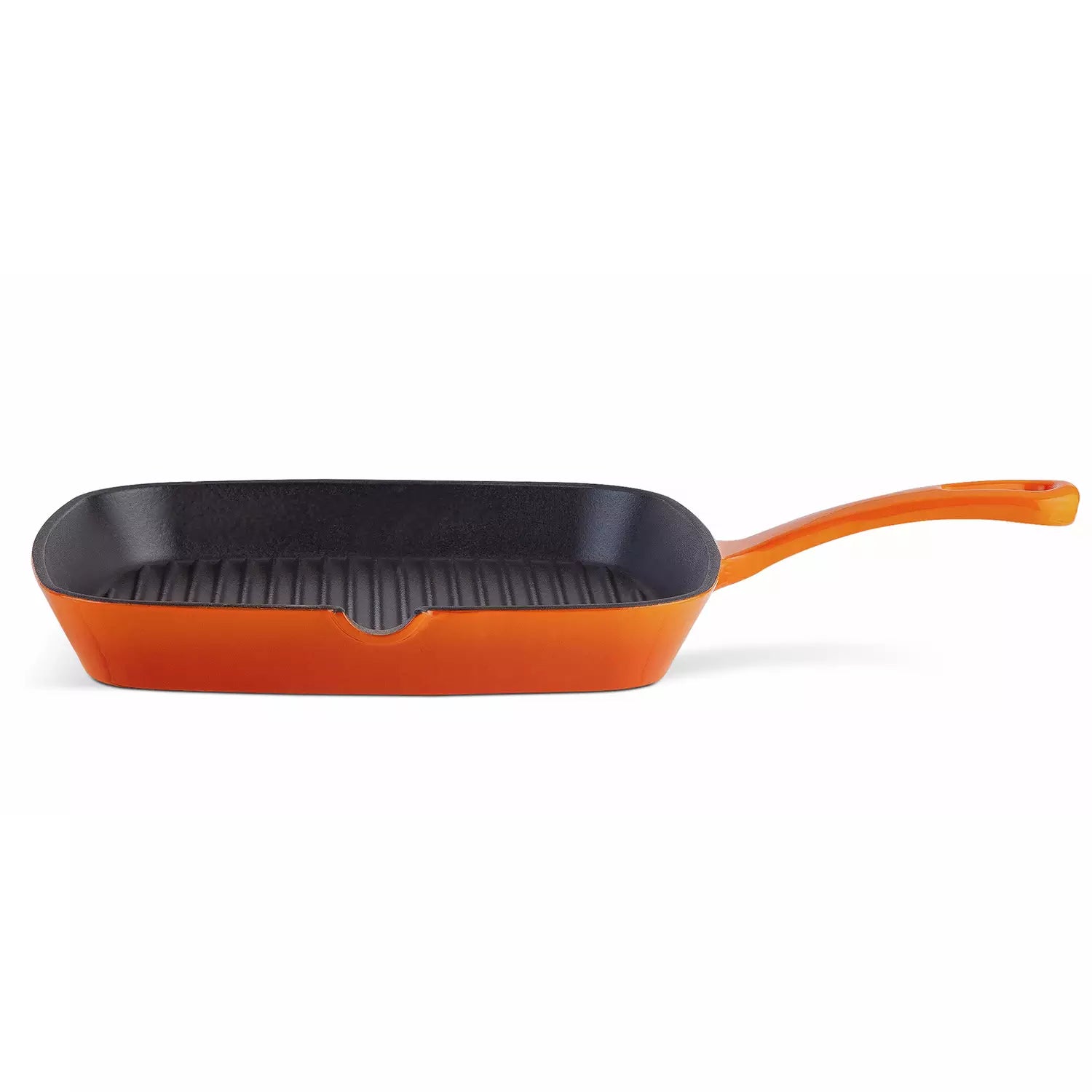 Habitat 23cm Cast Iron Griddle Pan - Orange