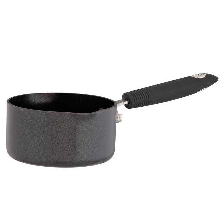 Habitat 14cm Aluminium Milk Pan - Black
