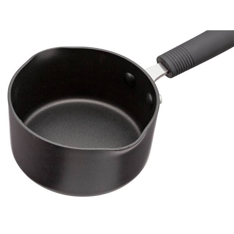 Habitat 14cm Aluminium Milk Pan - Black
