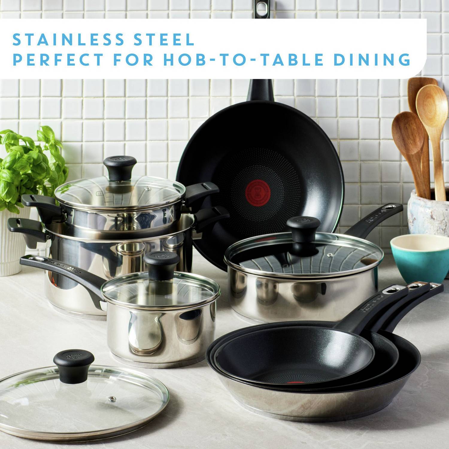 Tefal Jamie Oliver 24cm non Stick Stainless Steel Frying Pan